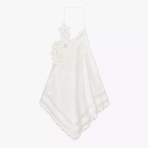 ZW Collection Asymmetrical Flower Top